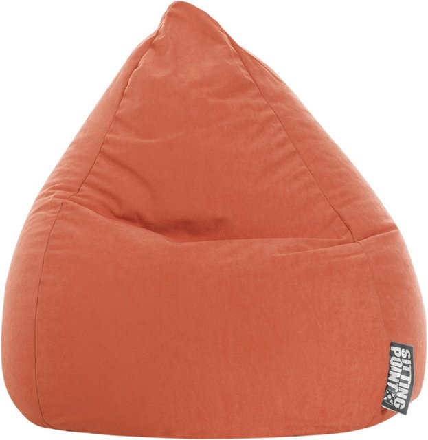 Sitting Point Sitzsack Easy L Orange mit abnehmbarem Bezug aus Polyester - Bild 1