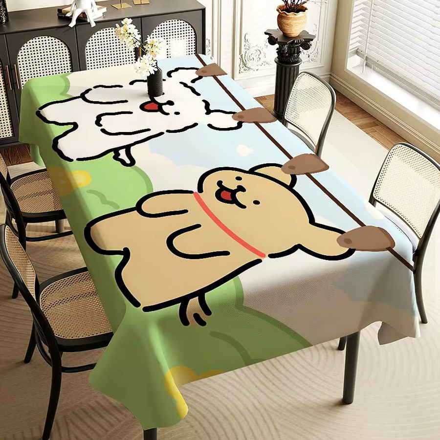 Potdemiel Tischdecke mit Malteser Hund Motiv für Esstisch und Dekoration - Bild 2