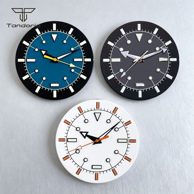 Tandorio Armbanduhr-Zifferblatt, Herren, 33,5 mm, Leuchtend - Bild 1