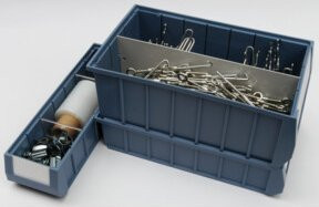 Regalkasten Regalwerk MRK5109 in Blau, B/T/H: 50,0 x 11,7 x 9,0 cm mit Etikett - Bild 1
