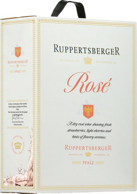 Ruppertsberger Weinkeller Roséwein, Dornfelder, Pfalz, 2024, halbtrocken, 3 l - Bild 1