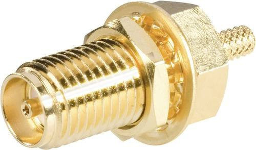 Amphenol SMA-Steckverbinder Buchse SMA6411A4-3GT50G-5-50 gerade 50 Ohm Gold - Bild 1