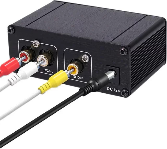 Nvarcher PCM56 Koaxialer Digital-Analog Audio-DAC-Decoder in Schwarz für HiFi, TV und CD-Projektion mit verlustfreier Wiedergabe - Bild 1
