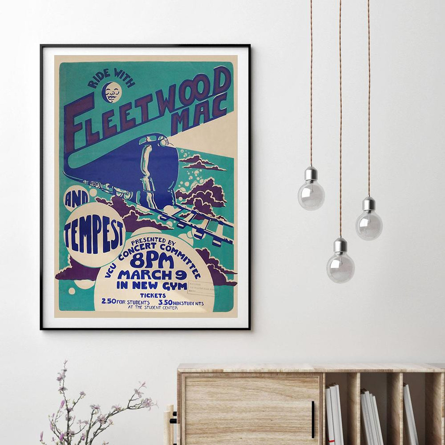 Fleetwood Mike Poster Retro Pop Musik Album Leinwandmalerei Nordic Moderne Wohnkultur Kunstdruck, Breite: 30 cm, Höhe: 40 cm, Rahmenlos - Bild 2