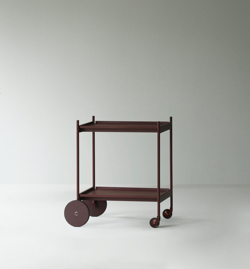 Normann Copenhagen Rul Trolley in Rot mit Rollen und mattem Finish - Bild 2