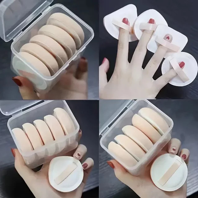 5 Stück Puderschwammpinsel, tropfenförmig, Unisex - Bild 1