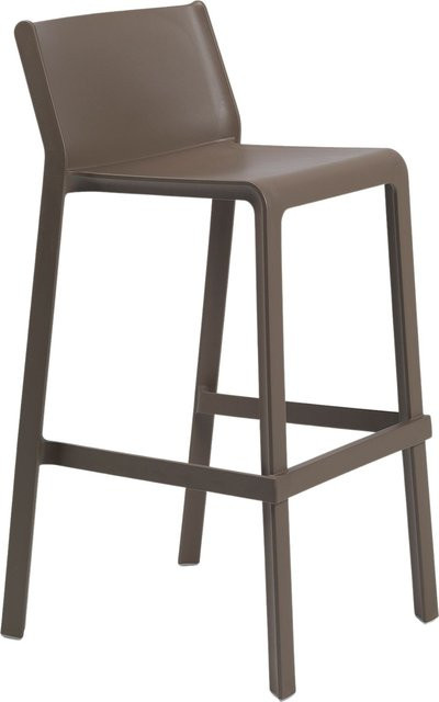 Nardi Trill Barhocker aus Kunststoff in Braun für Garten, Balkon und Terrasse - Bild 1