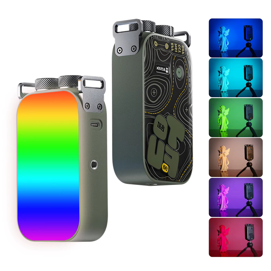 PHOTOOLEX 12W RGB LED-Kameralicht mit Magnetbefestigung und 21 Lichteffekten für Vlogs - Bild 6