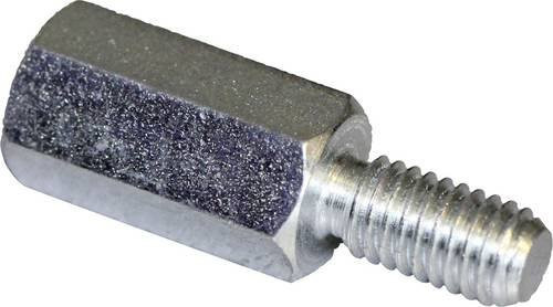 PB Fastener S48050X20 Abstandsbolzen aus verzinktem Stahl in Silber, 10 Stück - Bild 1