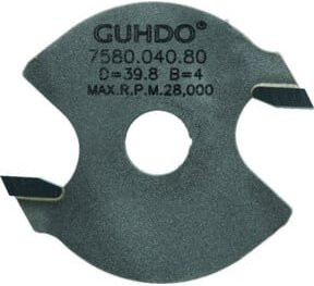 GUHDO HW-Nutsäge für Tischsägen, Carbide Tipped, Grau, Durchmesser: 172 mm, Breite: 2,5 mm, Bohrung: 8 mm - Bild 1