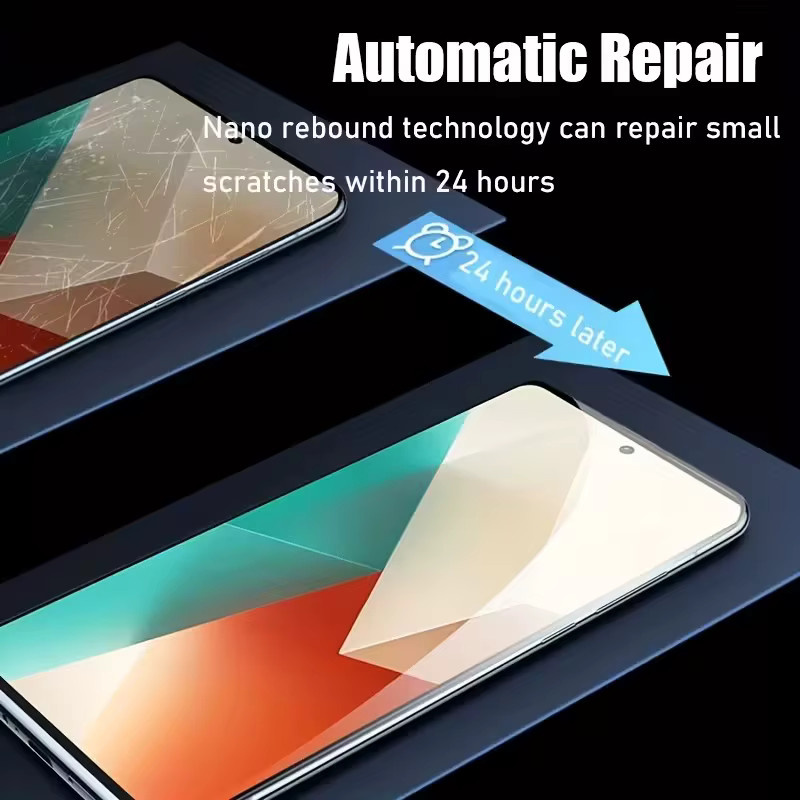 4er-Pack transparente Hydrogel-Displayschutzfolie für Xiaomi Redmi Note 15 14 13 12 11 10 Pro Serie und Pro Plus - Bild 5