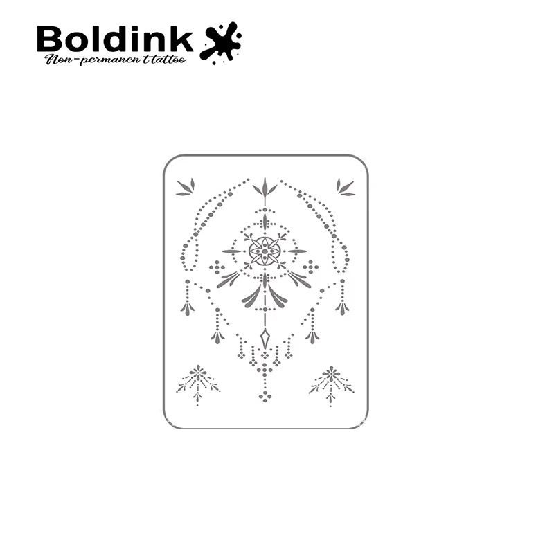Boldink Temporäres Mandala-Tattoo, wasserfest, semi-permanent - Bild 3