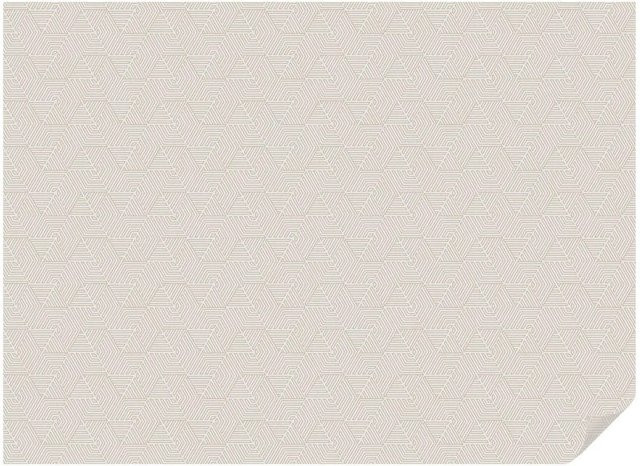 Tulup Buntglasfolie Lineare Dreiecke in Beige und Multicolour, blickdichte Fensterfolie mit geometrischem Design, Breite: 200 cm, Höhe: 146 cm - Bild 1