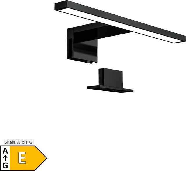 B.K.Licht LED Spiegelleuchte Schwarz mit 5W Cool White Licht für das Badezimmer - Bild 1