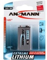 Ansmann Extreme Lithium 9V-Block Batterie in Silber und Grau - Bild 1