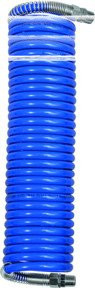 Riegler Spiralschlauch aus Polyamid mit Verschraubung, Farbe Blau, R 1/4, Durchmesser: 6 x 4 mm, Länge: 10,0 m - Bild 1