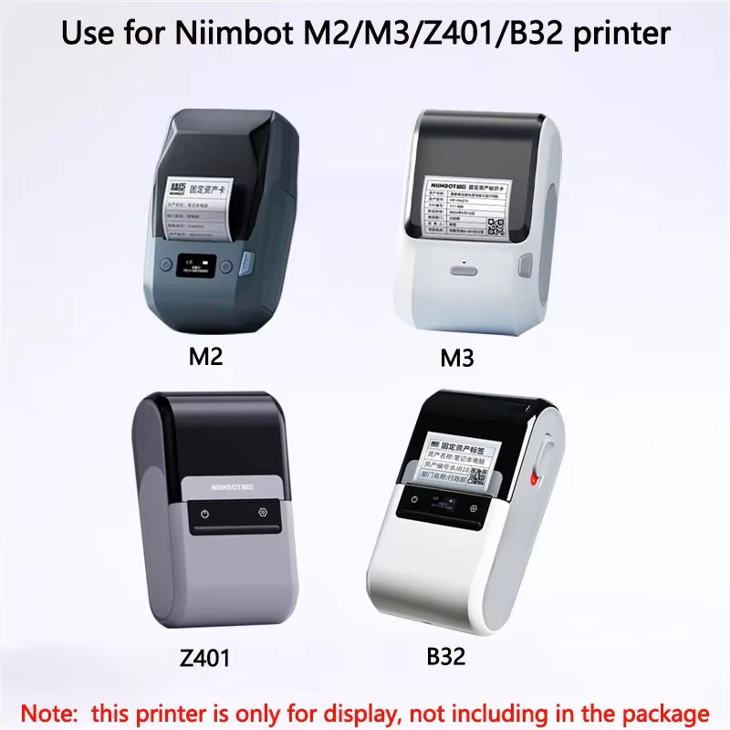 Niimbot Thermotransferpapier Etiketten für M2, M3, B32 und Z401 in Weiß oder Transparent, wasserfest und ölbeständig - Bild 2