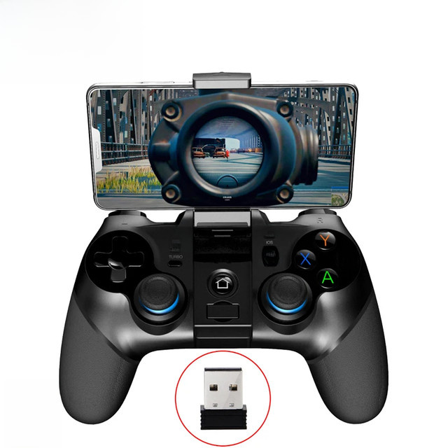 Bluetooth Gamepad von AyeBeau in Schwarz für iPhone, Android, PC, PlayStation und Nintendo Switch - Bild 1