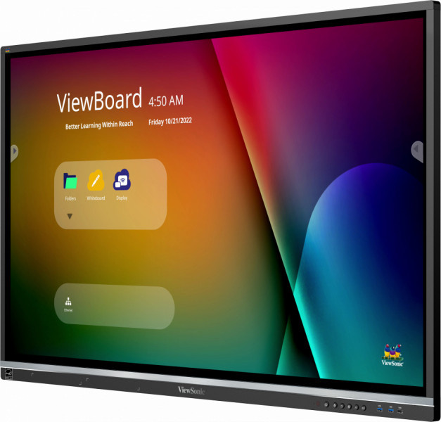 ViewSonic ViewBoard IFP5550-5 Interaktives 4K UHD LCD-Display mit LED-Hintergrundbeleuchtung und Multi-Touch in Schwarz (55 Zoll) - Bild 1