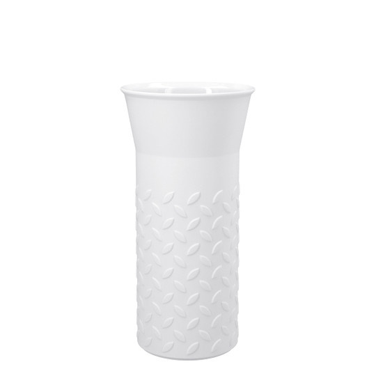 KPM Vase Mandorla aus Porzellan in Weiß, zylindrische Tischvase, Höhe: 34,0 cm, Durchmesser: 20,0 cm - Bild 2