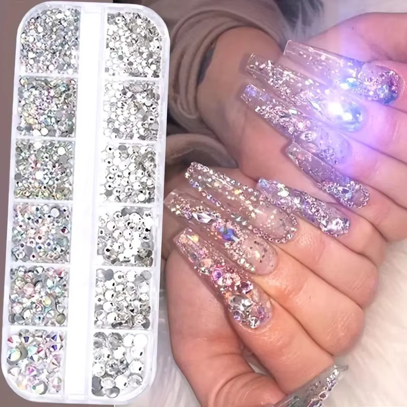 naildazzling Nagel-Strasssteine, AB Clear, Glänzend, Unisex - Bild 4