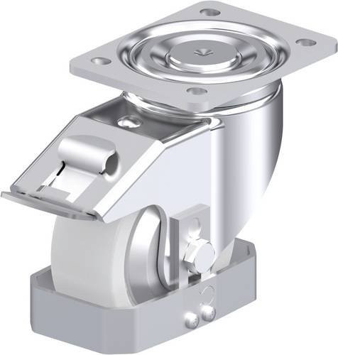 Blickle Stahlblech-Lenkrolle LH-SPO 127G-FI-FA-FS in Silber, Rad-Durchmesser: 125 mm, Tragfähigkeit: 750 kg - Bild 1