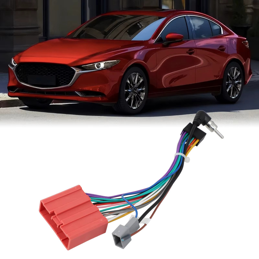 SUITU Auto Stereo Kabelbaum 16PIN MP5 Power Kabel Adapter für Android Mazda 3 2006-2015 und Mazda 5 2008-2015, multicolour - Bild 4