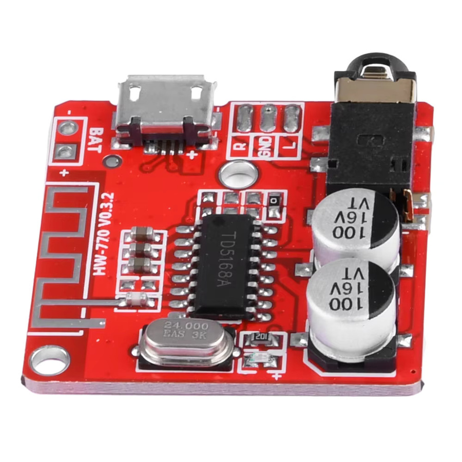 occkic Bluetooth-MP3-Decoder-Board Version 5.0 mit verlustfreiem Audio-Verstärkermodul für Auto-Stereoanlagen in Rot - Bild 2
