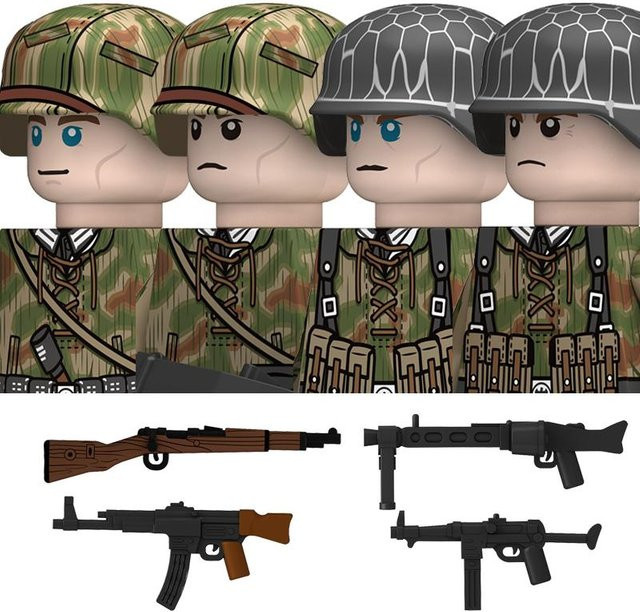 Linyi toy Soldaten Figuren Gebäude Bausteine Zweiter Weltkrieg Armee - Bild 1