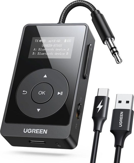 UGREEN Bluetooth-Sender und Empfänger BT503 in Schwarz - Bild 1