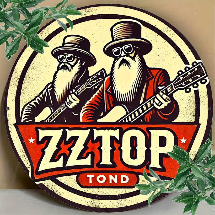 Zztop Metallschild Aluminium Wanddekoration Multicolor B: 20 cm, H: 20 cm - Bild 3