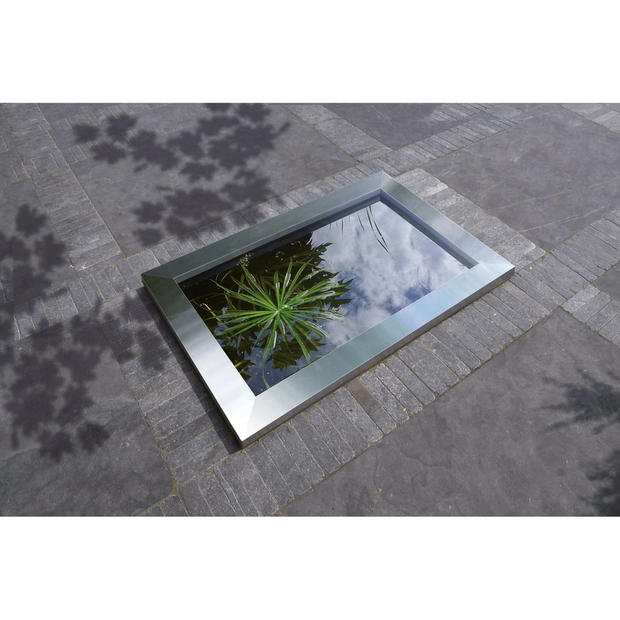 Ubbink Rahmen Quadra Inox Deco für Becken aus Edelstahl in Silber, Breite: 120 cm, Tiefe: 83 cm - Bild 2