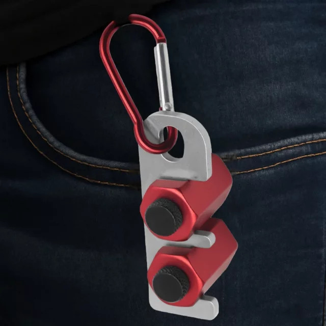 GDART Treppenlehren Set mit Halter und Karabinern zur Quadrat-Einrahmung für Metall-Treppen-Stringer-Layout in Blau und Rot - Bild 1