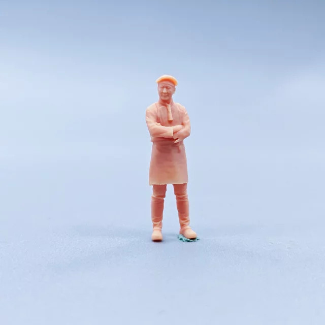 EHCMODEL Der Koch, Modellfigur, 1:64, Harz, Natur / Holzfarben - Bild 1