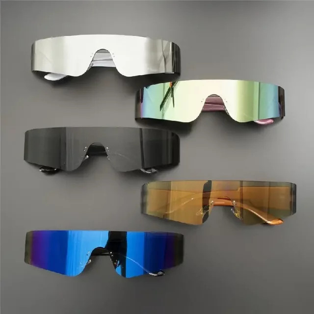 ZXWLYXGX Sonnenbrille, randlos, Unisex, Kunststoff, Wrap - Bild 1