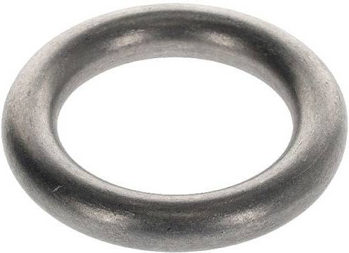 Ochsenkopf Aluminium-Ring Hohlkeil-Ring in Silber zum Verhindern von Absplitterungen beim Eintreiben - Bild 1