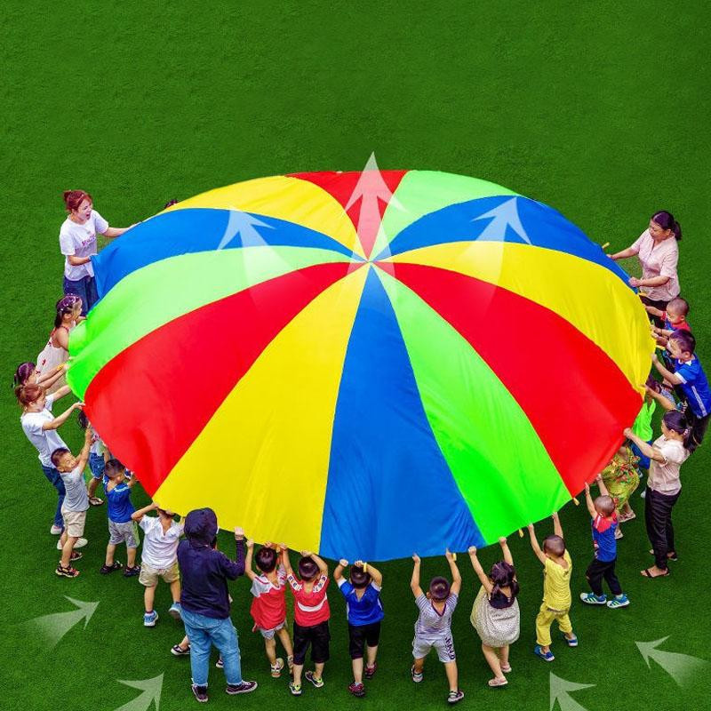 Fashnics Regenbogen-Fallschirm-Schirm Outdoor-Spielzeug - Bild 4