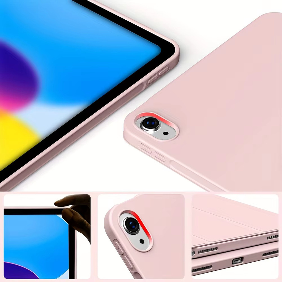 Tzion Magnetische Hülle für iPad 11 Zoll (11. Generation 2025) und iPad 10.9 Zoll (10. Generation 2022), Schlanke dreifach faltbare Standabdeckung, Blau - Bild 3