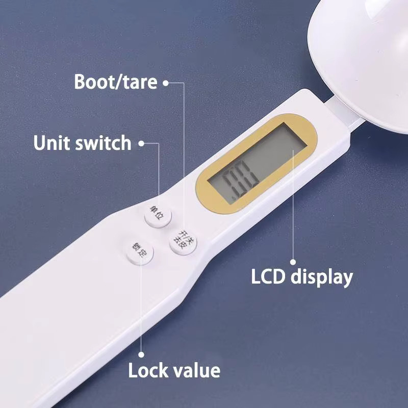 Kitchya Digitale Messlöffel Waage mit LCD-Display in Grün für Lebensmittel bis 500g - Bild 2