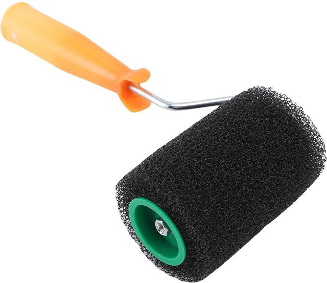 KONNWEI Elastische Aufroll-Bettliner-Rolle 4 Zoll mit Rahmen aus Schaumstoff und Kunststoff, Schwarz - Bild 1