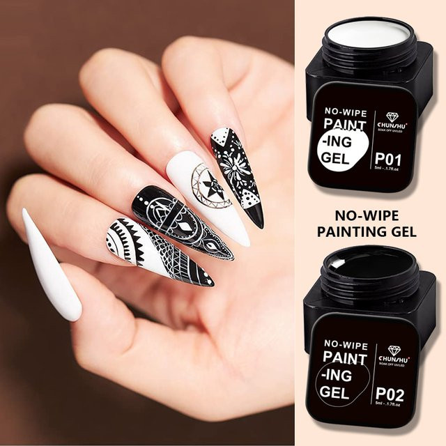CHUNSHU No Wipe Painting Gel Nagellack, 5 ml - Bild 1