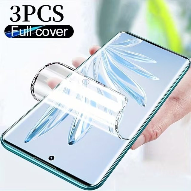 3er-Pack Hydrogel-Displayschutzfolie für VIVO Y52 Y55 Y70 Y72 Y73 Y75 Y76 Y91 Y97, transparent - Bild 1