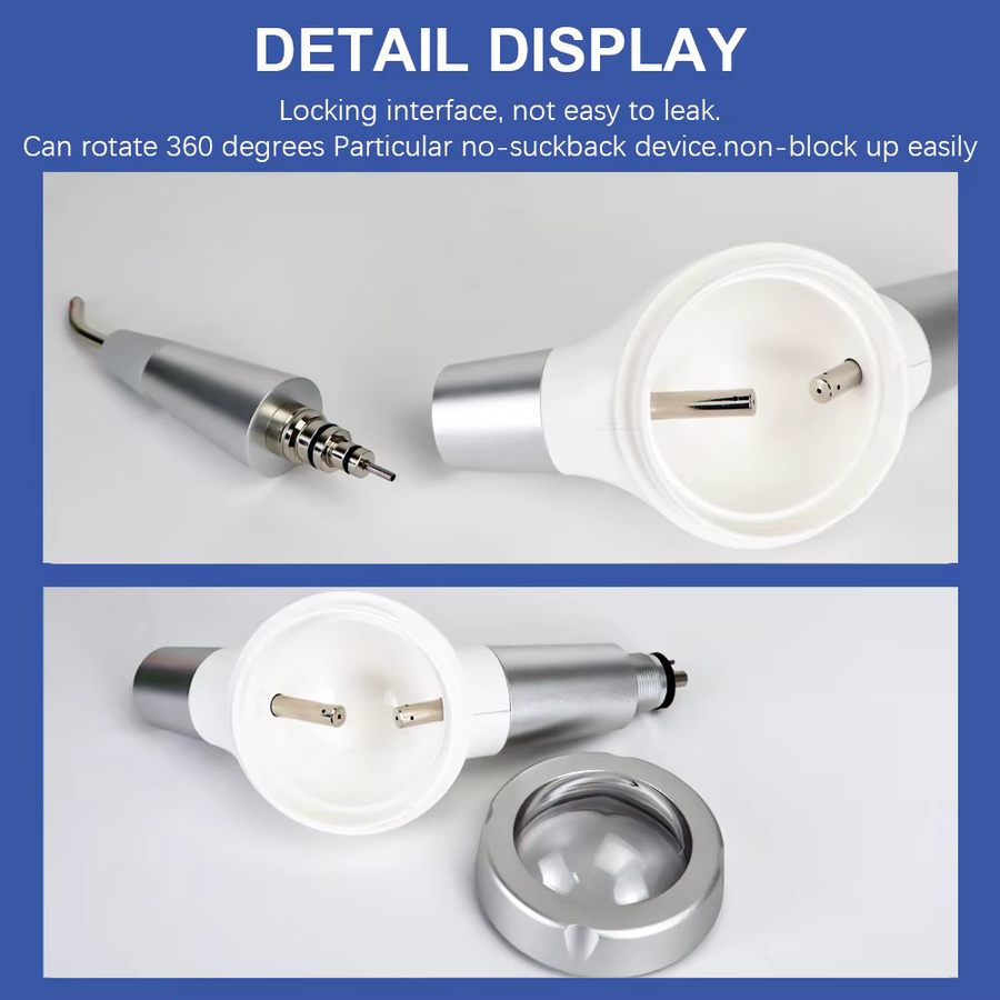 Kree Dental Air Prophy Jet Luft-Wasser-Polierer für Zahnarzt-Bleaching in Blau mit 2 oder 4 Löchern - Bild 3