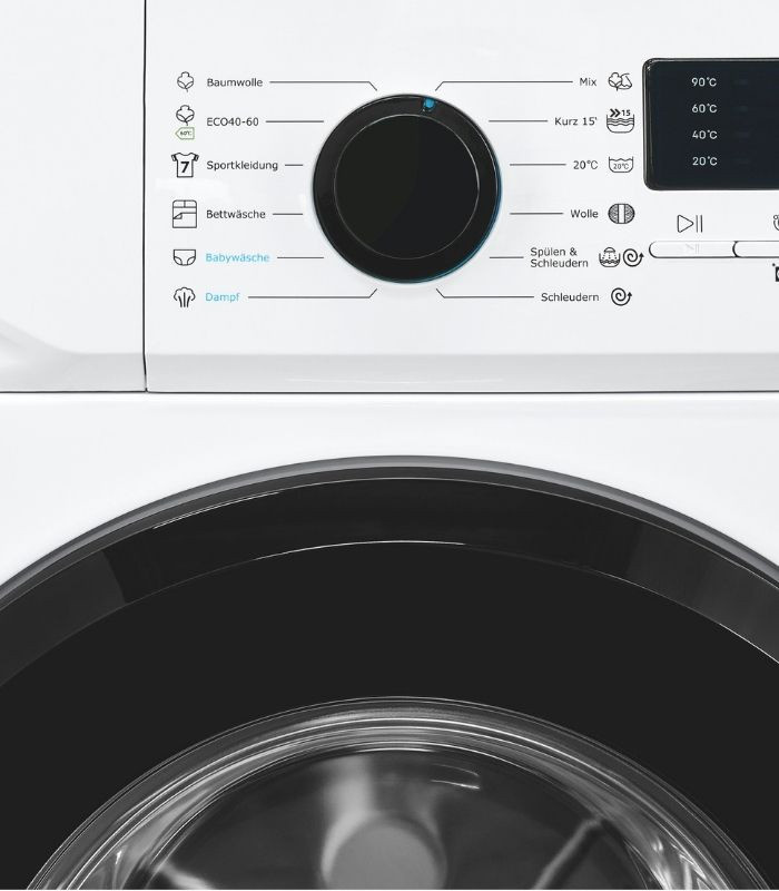 Exquisit Waschmaschine WA58014-020A in Weiss, Frontlader mit Aquastop und 8 kg Fassungsvermögen, B/T/H: 59,5 x 60,0 x 85,0 cm - Bild 2