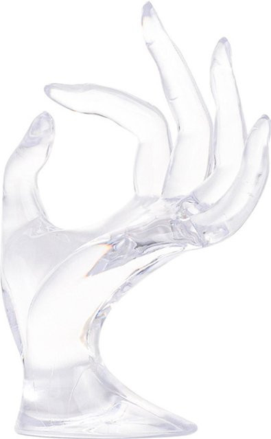 Neoglint Schmuckständer aus Kunststoff in Transparent und Weiß zur Aufbewahrung von Armbändern und Ringen - Bild 1