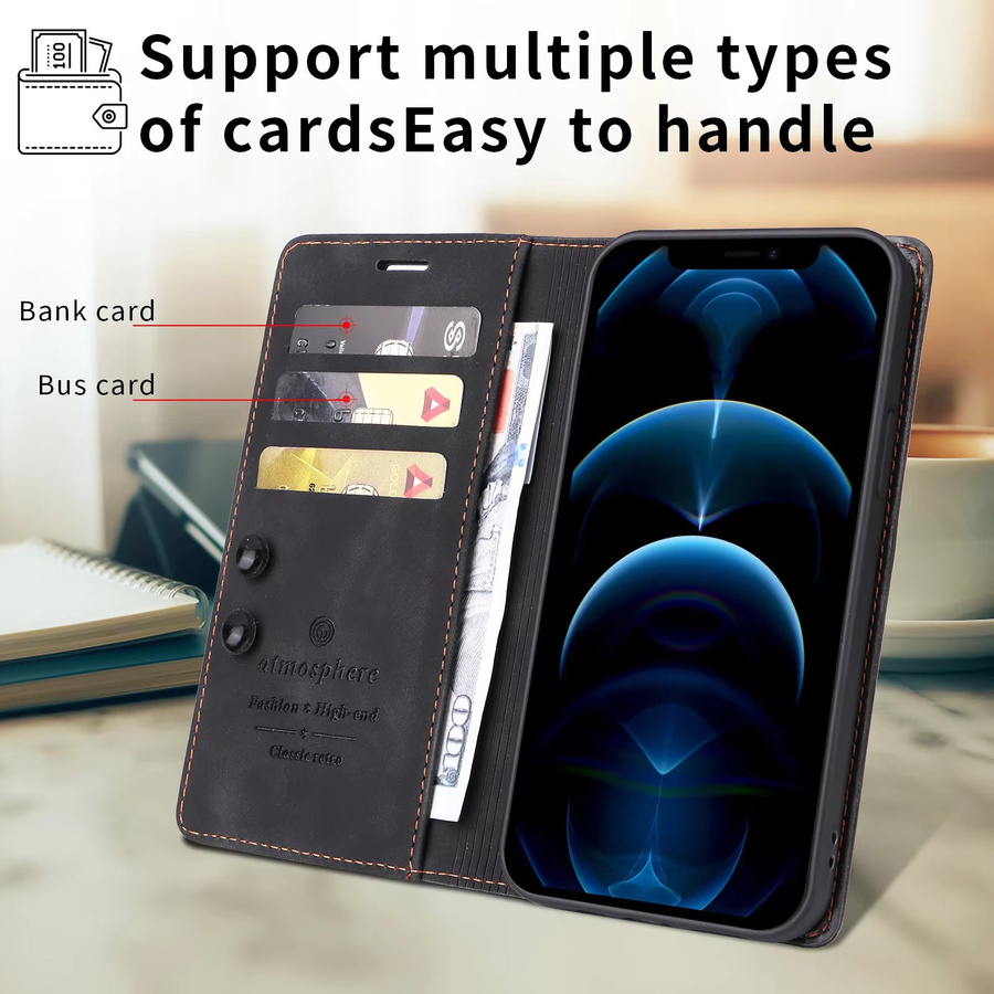 Luxuriöse Brieftaschenhülle aus PU-Leder für Xiaomi 14T, 13T, 12T Pro, 11 Lite und 15T Pro mit Kartenfächern und Standfunktion in Blau - Bild 3