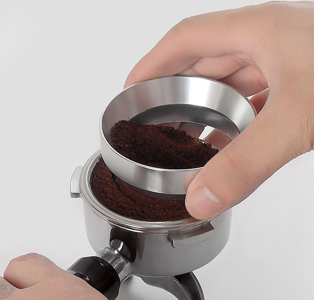 TIME OWNER Kaffee Catcher Ring in Silber für 51mm, 53mm oder 58mm Siebträger - Bild 1