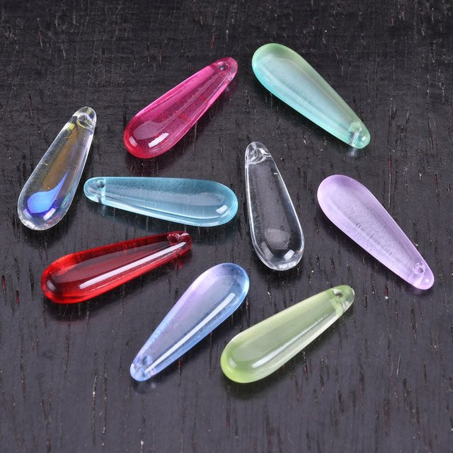 Siancolary Anhänger, Kristall, Violet, 22 x 7 mm - Bild 1