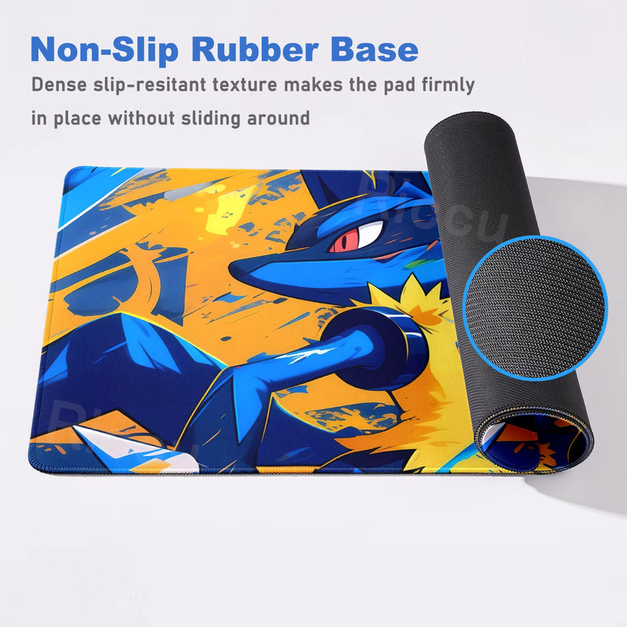 Potdemiel Gaming Mauspad mit Lucario Anime Muster in Multicolour - Bild 2