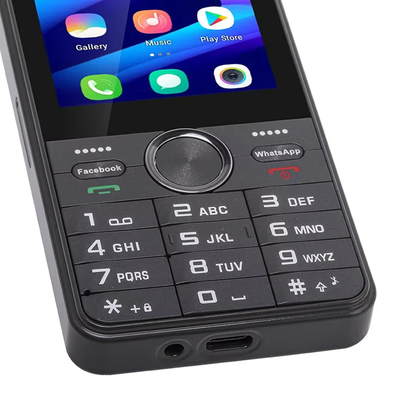UNIWA HOPE XS24 4G Smartphone mit 3,5 Zoll Touchscreen, T9 Tastatur, Android 8.1, 2GB RAM, 16GB Speicher, Dual SIM, Schwarz - Bild 4